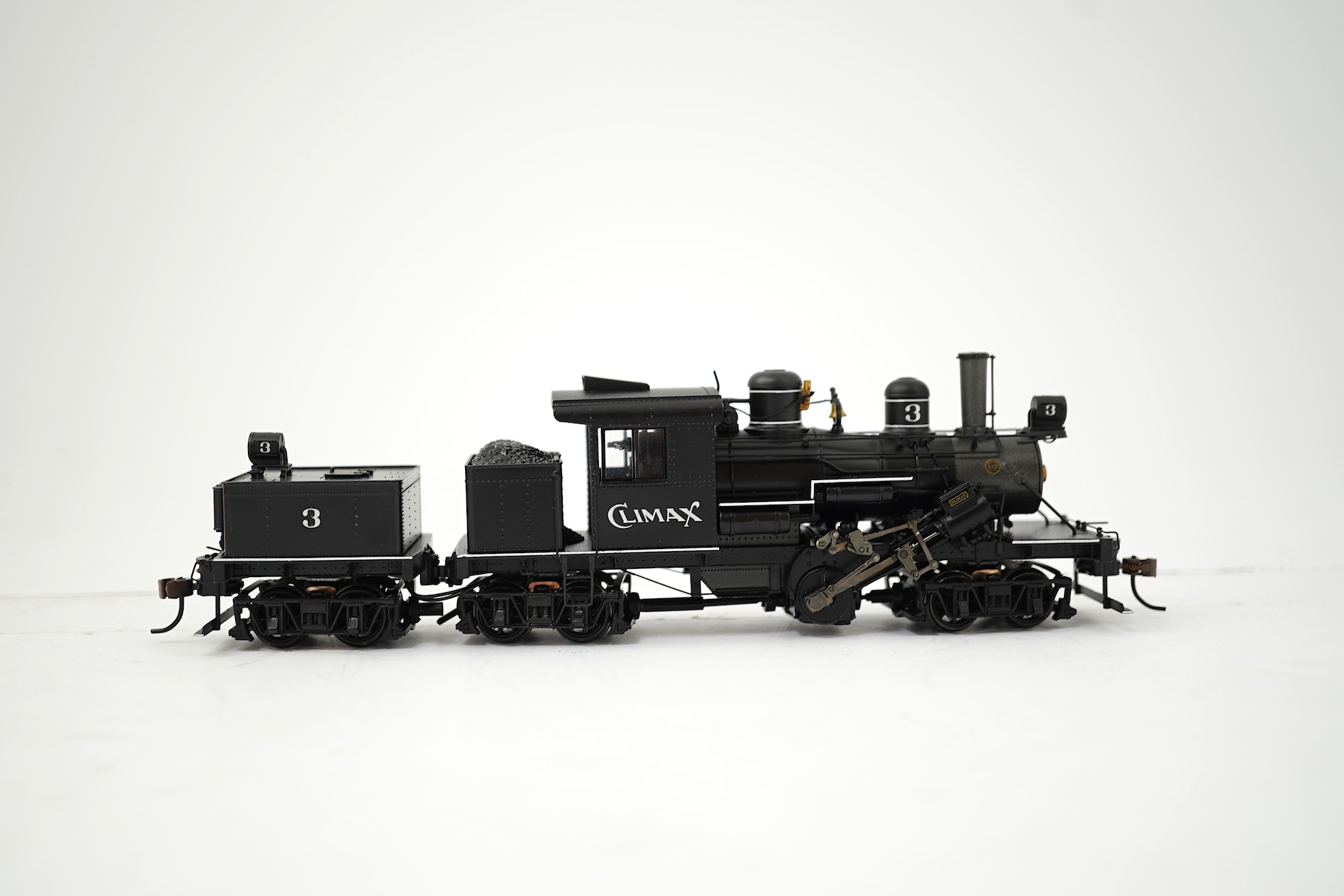 A boxed HO gauge Broadway Limited Paragon 2 Series (2063) model of Union Pacific UP-5, 5044, 4-12-2 locomotive with bogie tender, powered for two rail operation.